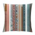 PHYHOO Short Plush pillow Covers Colorful Stripe Square pillow Case for Bedroom, Sofa, Car Decoration Both Sides