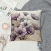 PHYHOO Short Plush pillow Covers, Throw pillow Covers, Decorative Square pillows for Garden Home Patio Sofa Couch Bedroom Living Room