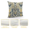 PHYHOO Short Plush pillow Covers Farmhouse Spring Summer Gray Blue Gold Yellow Indigo Modern Geometric Square pillow Case for Bedroom, Sofa, Car Decoration Both Sides