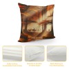 PHYHOO Short Plush pillow Covers Deers Stream in Forest Painting Square pillow Case for Bedroom, Sofa, Car Decoration Both Sides