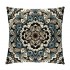 PHYHOO Short Plush pillow Covers Brown Blue Flower Square pillow Case for Bedroom, Sofa, Car Decoration Both Sides