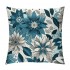 PHYHOO Short Plush pillow Covers Blue Flower Square pillow Case for Bedroom, Sofa, Car Decoration Both Sides