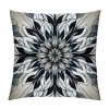 PHYHOO Short Plush pillow Covers Black Grey&nbsp;Flower Square pillow Case for Bedroom, Sofa, Car Decoration Both Sides