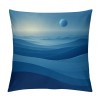 PHYHOO Short Plush pillow Covers Blue Square pillow Case for Bedroom, Sofa, Car Decoration Both Sides (Blue)