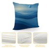 PHYHOO Short Plush pillow Covers Blue Square pillow Case for Bedroom, Sofa, Car Decoration Both Sides (Blue)